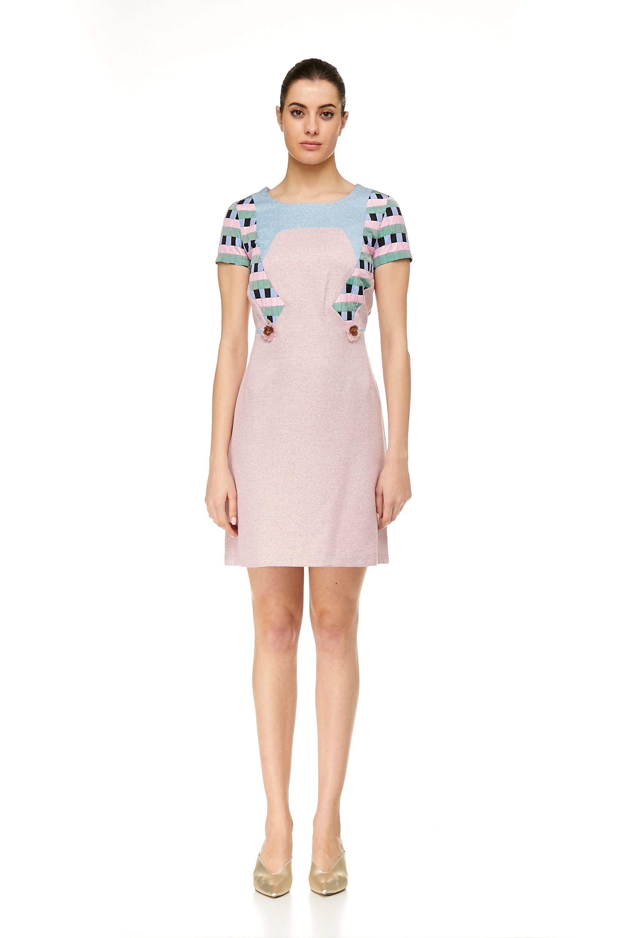 VESTIDO DAMERO ELEGANT Multicolor