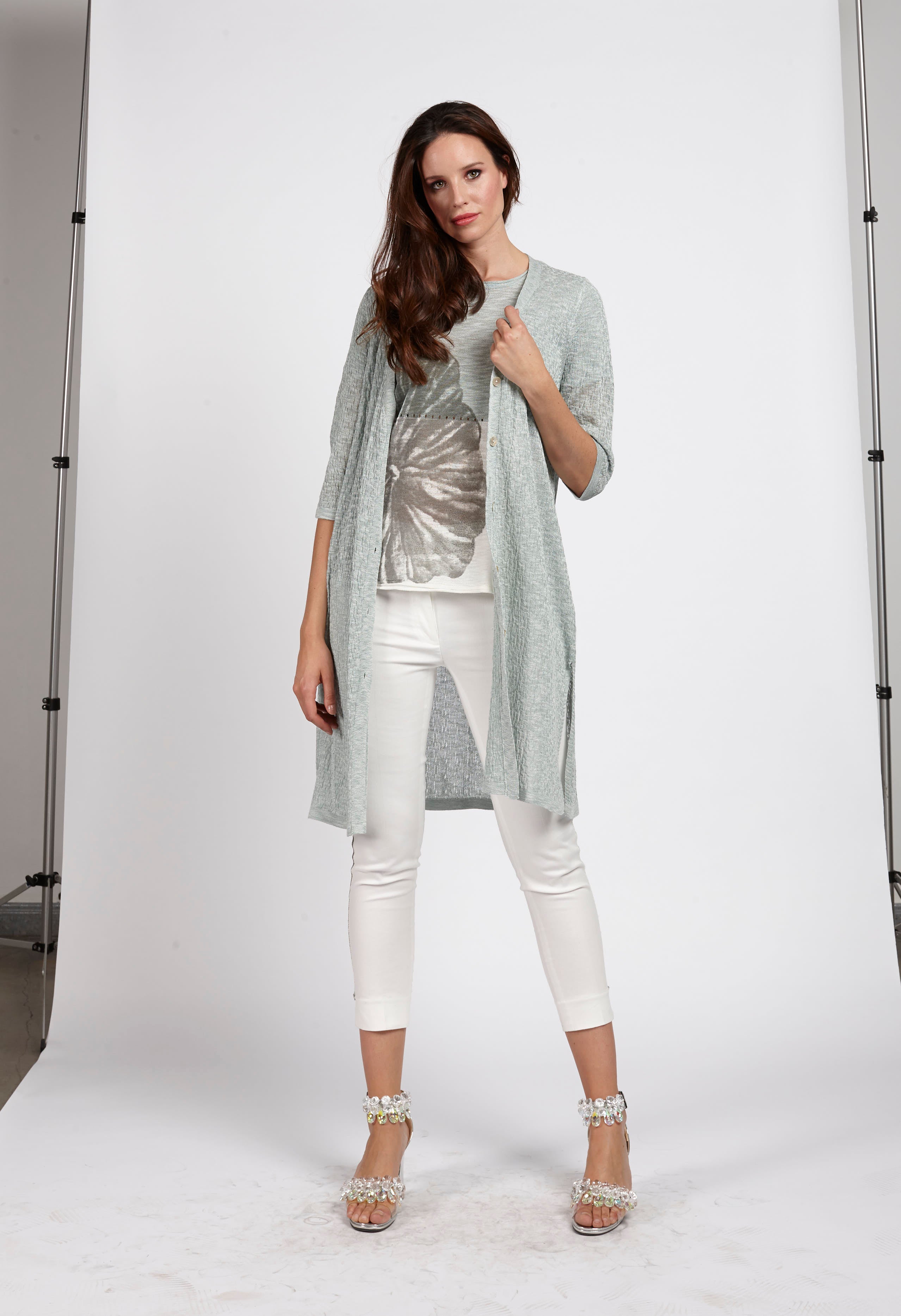 PANTALON CINTA BRILLO Crudo