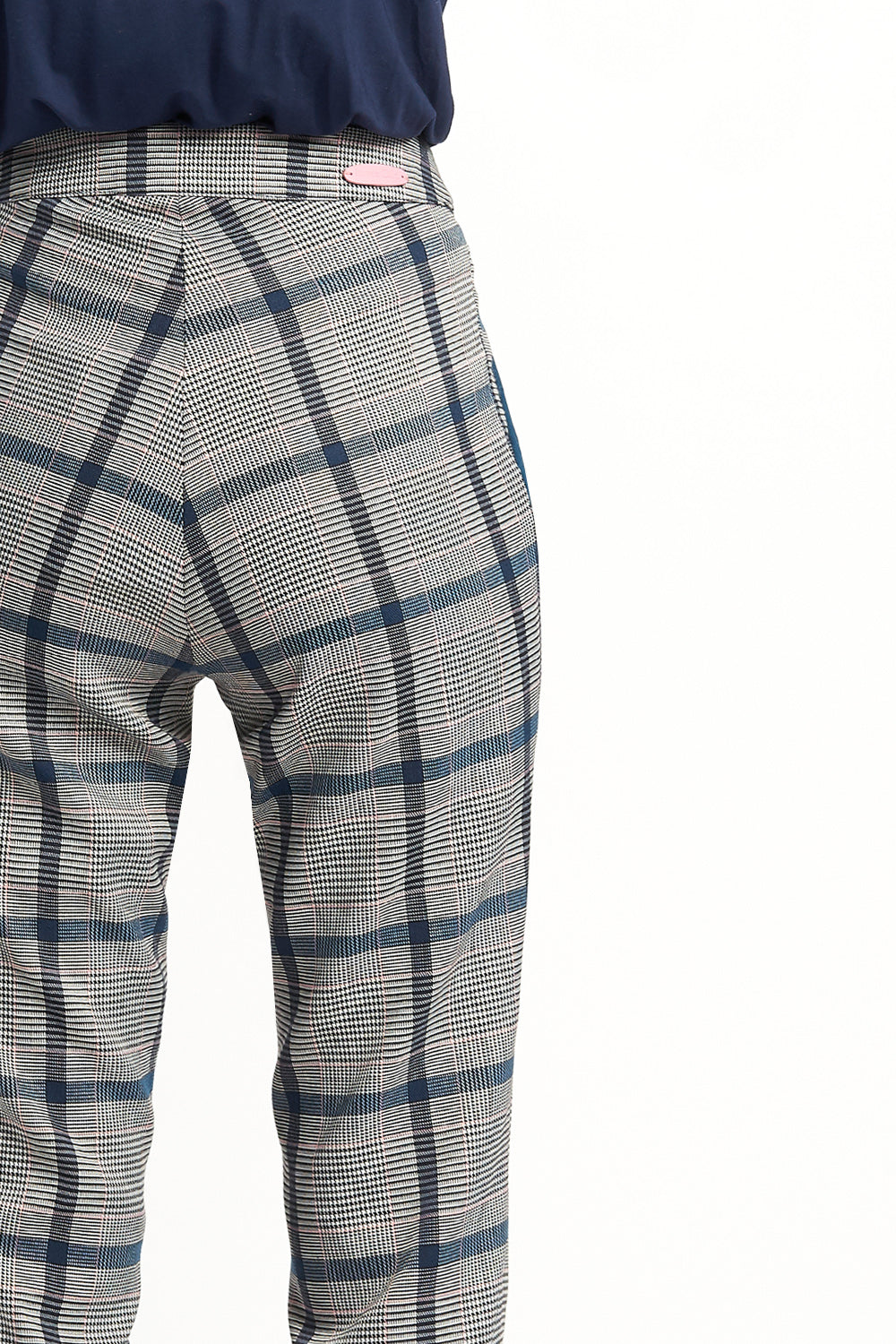 PANTALON CASINO CHECK Azul