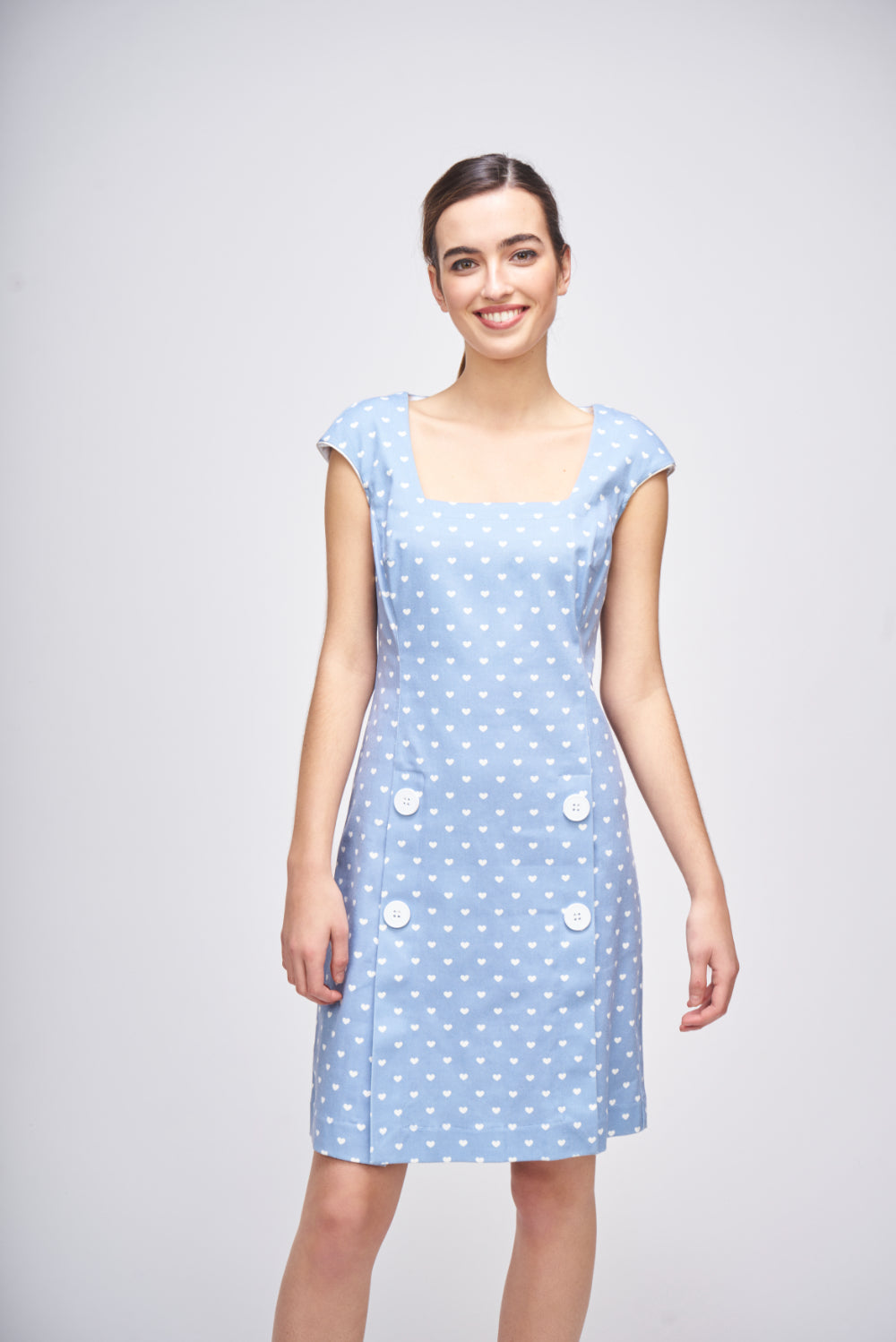 VESTIDO ROMANTIC HEART Azul