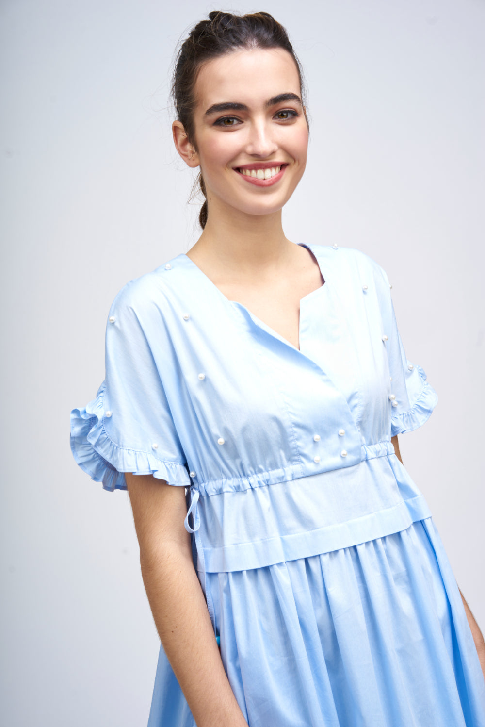 VESTIDO LITTLE COTTON Azul