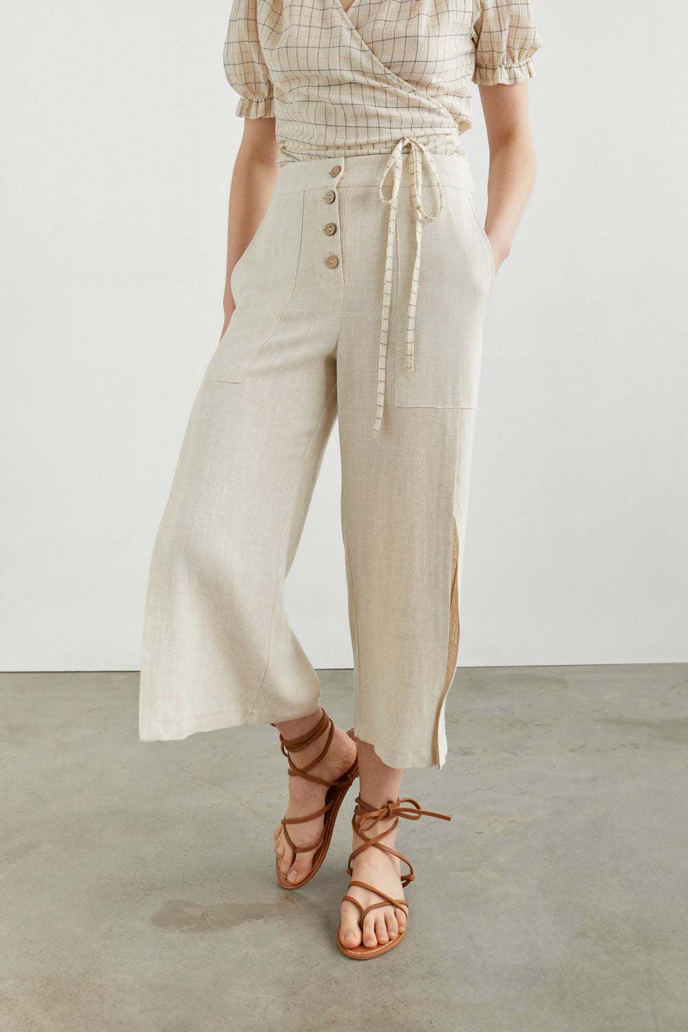 PANTALON LEKE RUSTIC Crudo