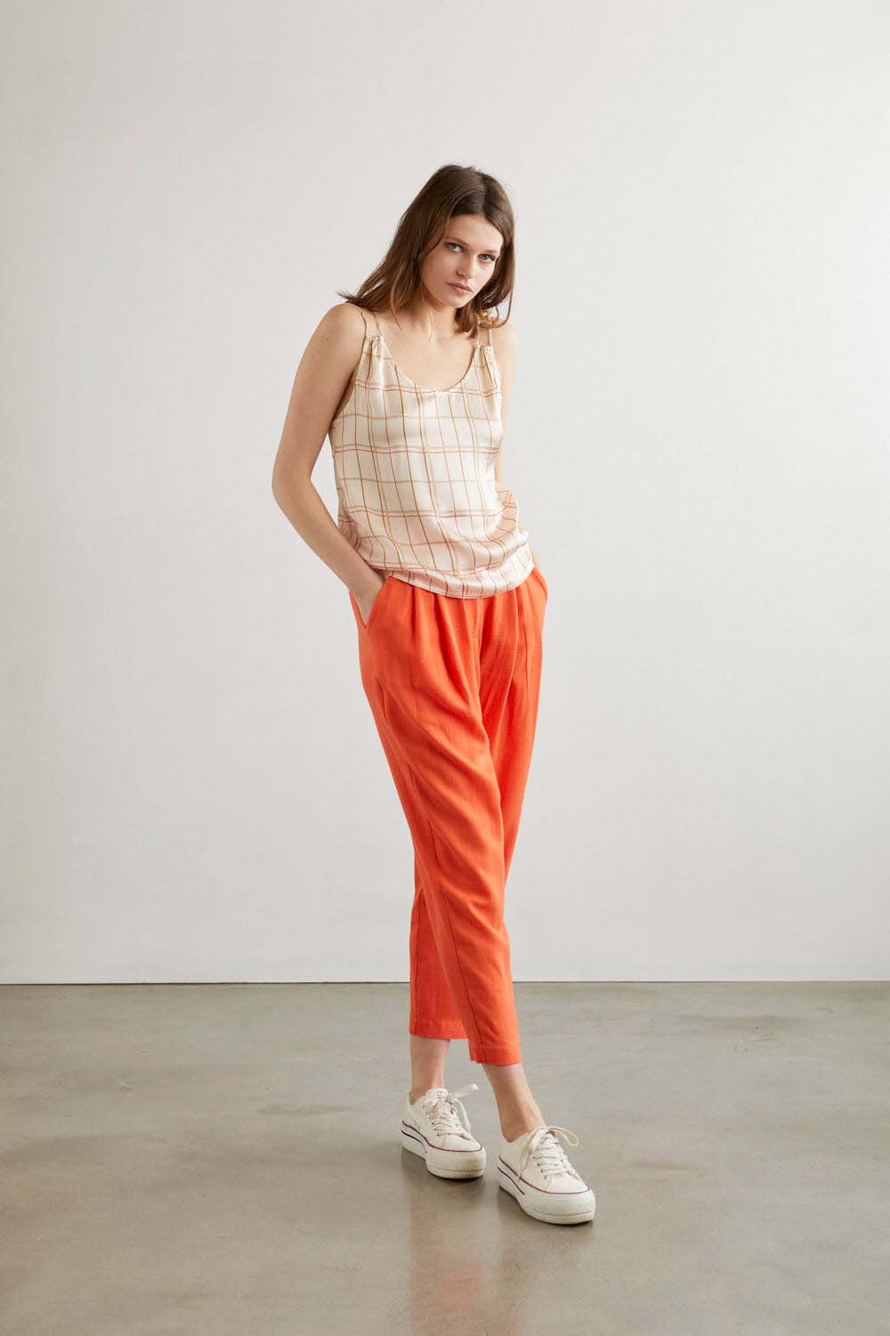 PANTALON IRENE RUSTIC Naranja