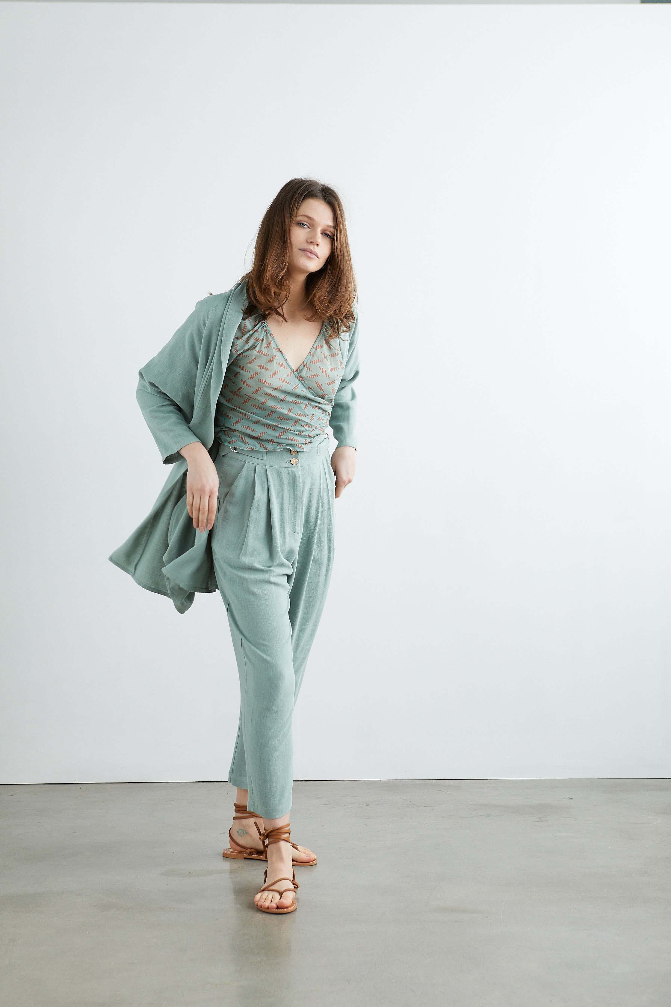 PANTALON IRENE RUSTIC Aguamar