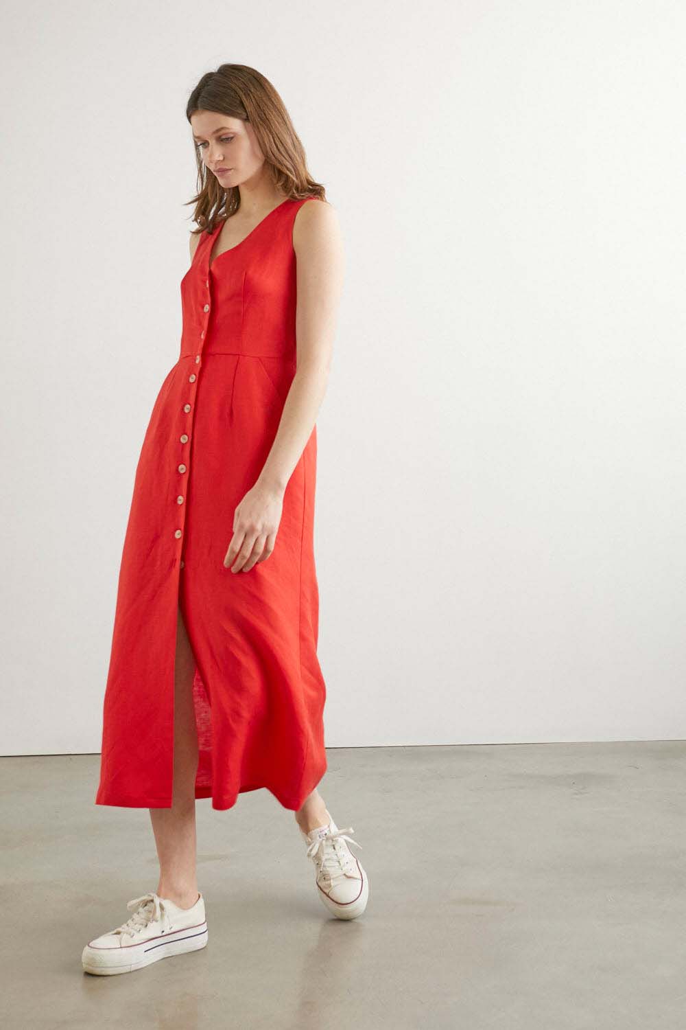 VESTIDO FRIDA DISTIRA Rojo