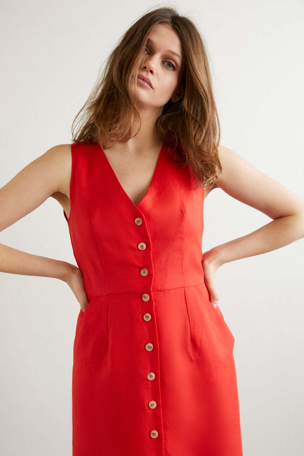 VESTIDO FRIDA DISTIRA Rojo