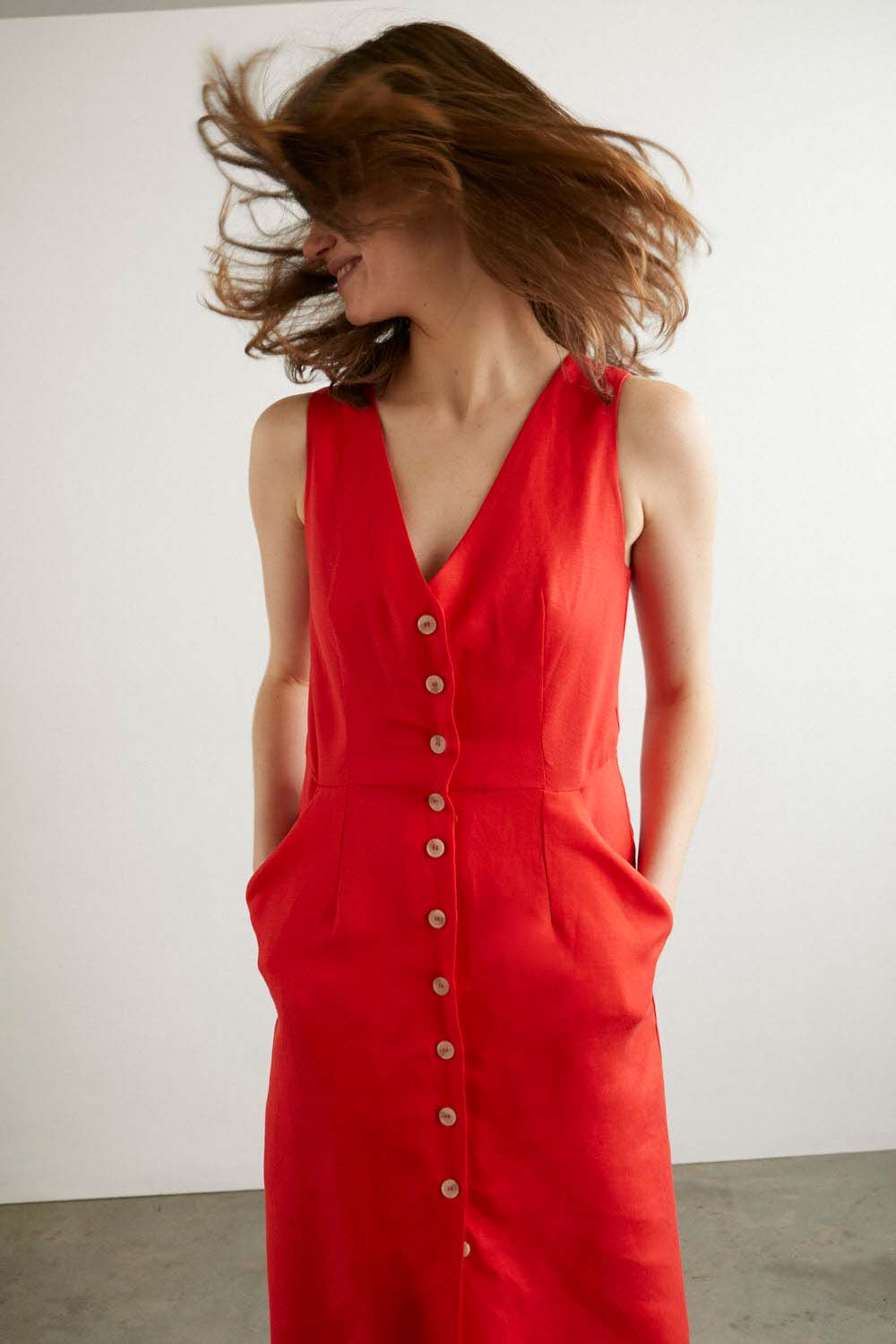 VESTIDO FRIDA DISTIRA Rojo