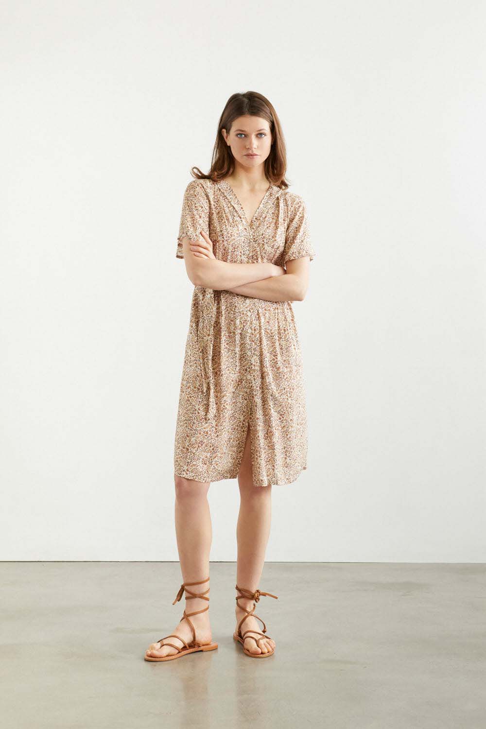 VESTIDO GETARIA BEIXA Camel
