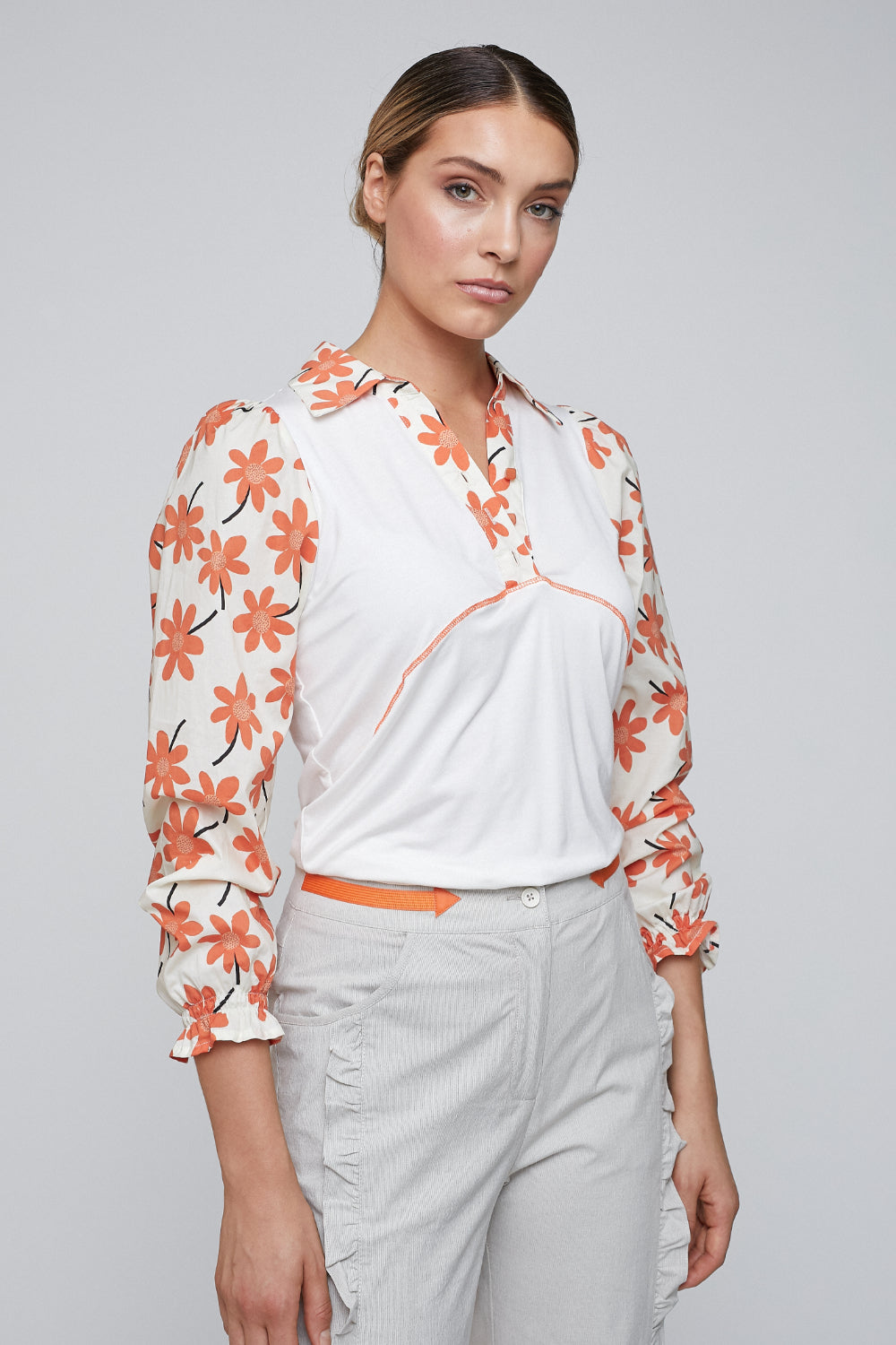 Blusa Caléndula Naranja