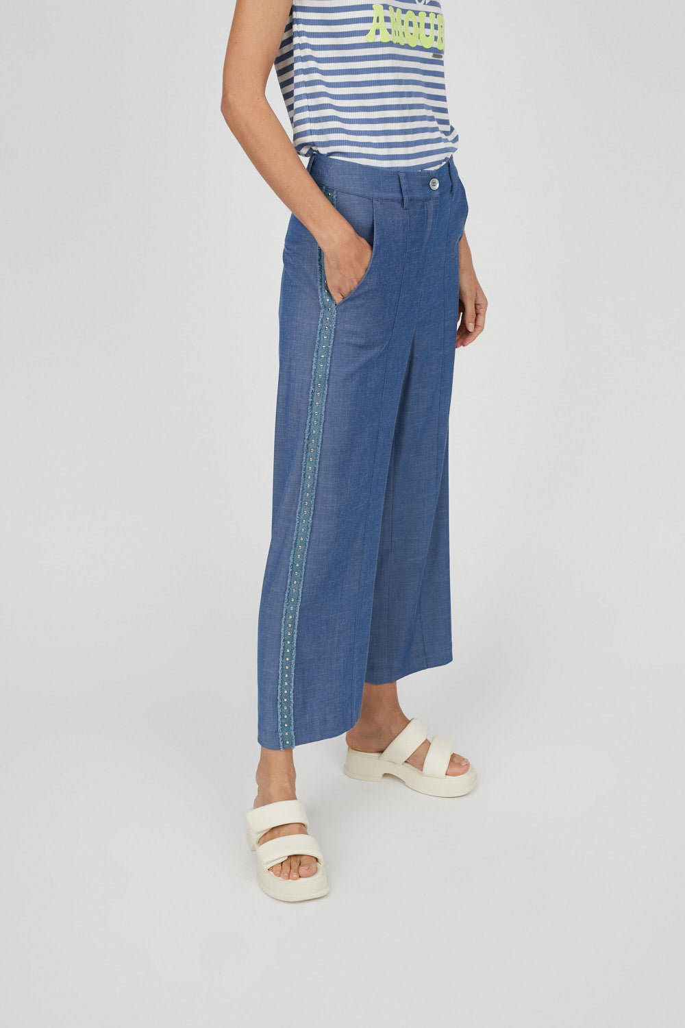 Pantalón Marcela Ancho Denim
