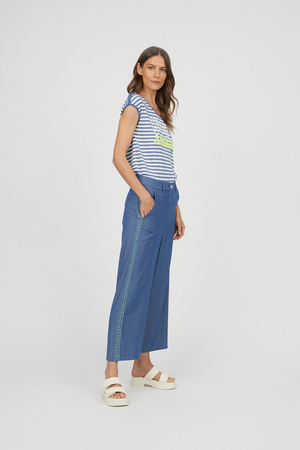 Pantalón Marcela Ancho Denim
