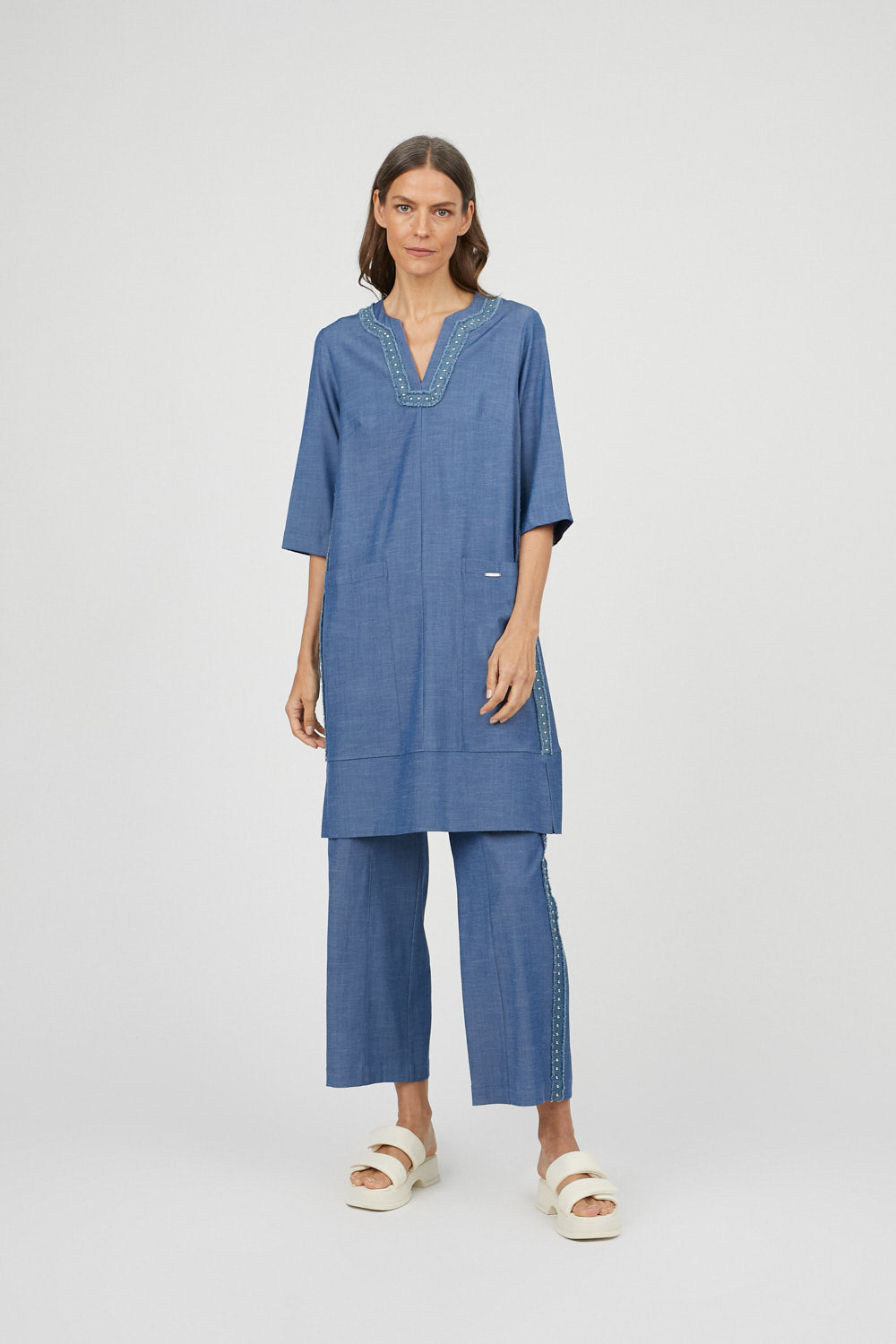 Pantalón Marcela Ancho Denim