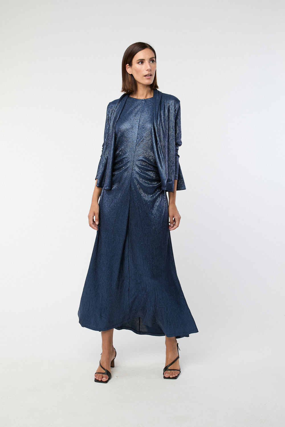 Chaqueta Lurex Marino