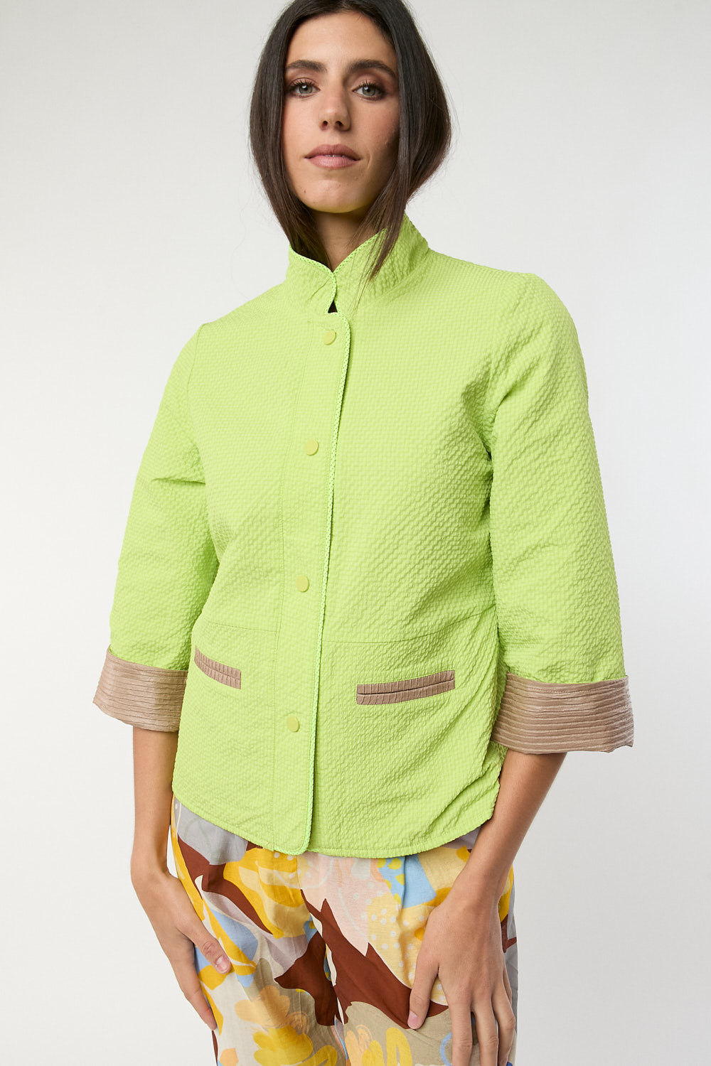 Chaqueta Melon Reversible Camel