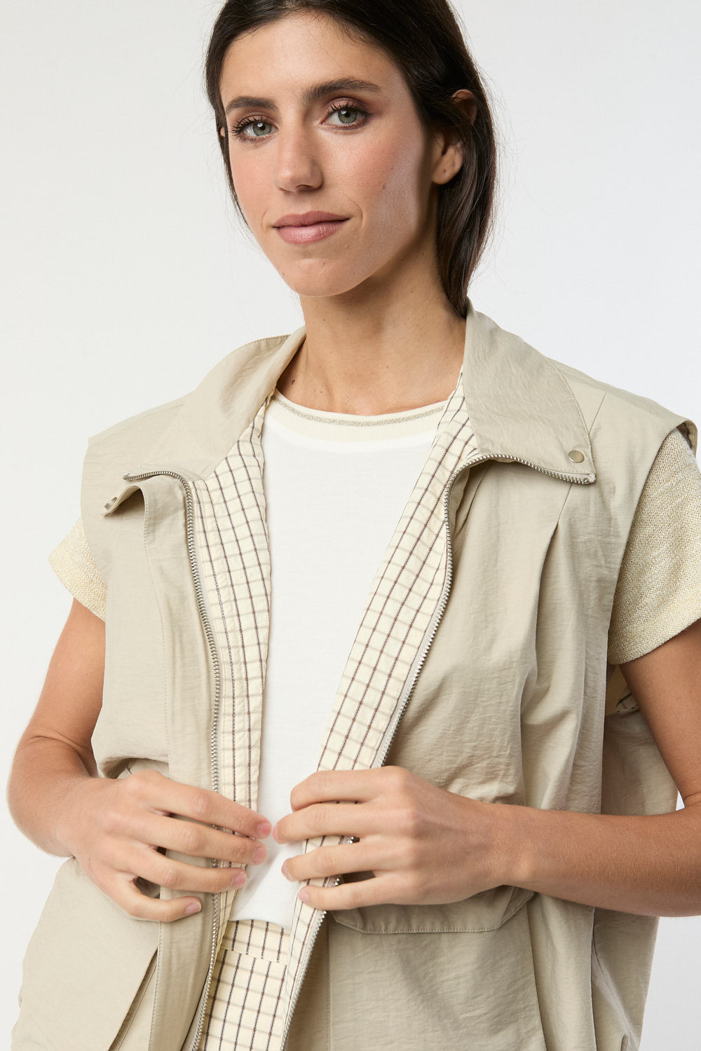 Camiseta Lurex Coconut Crudo
