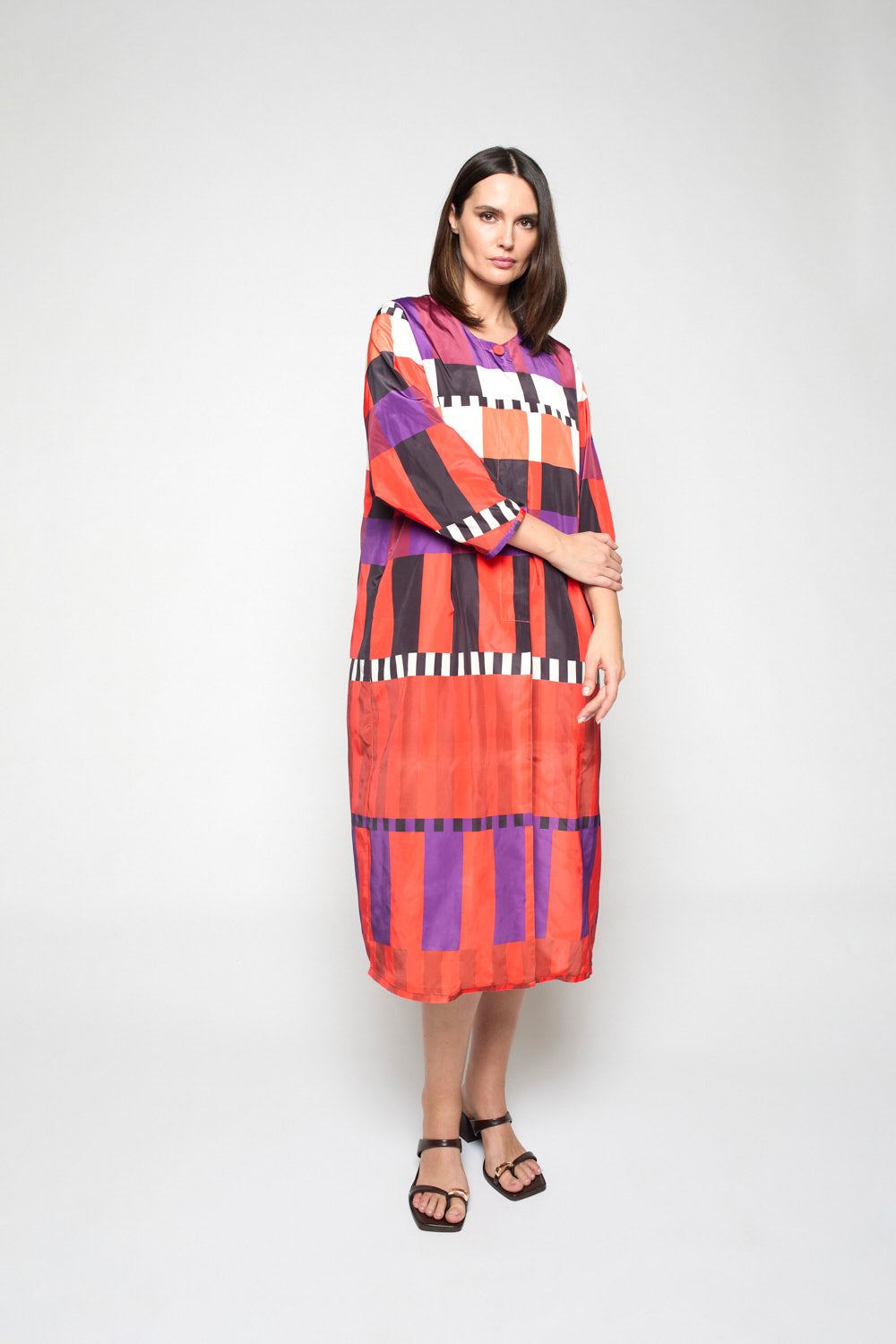 Abrigo Arrosa Print Rojo