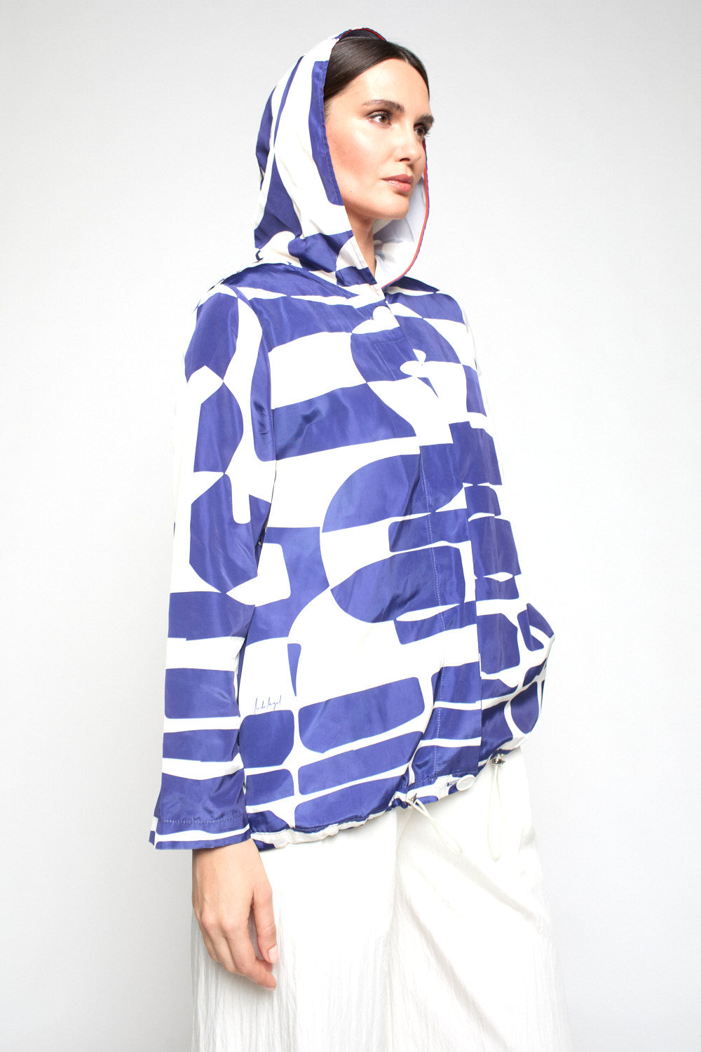 Gabardina Muscaris Print Azul