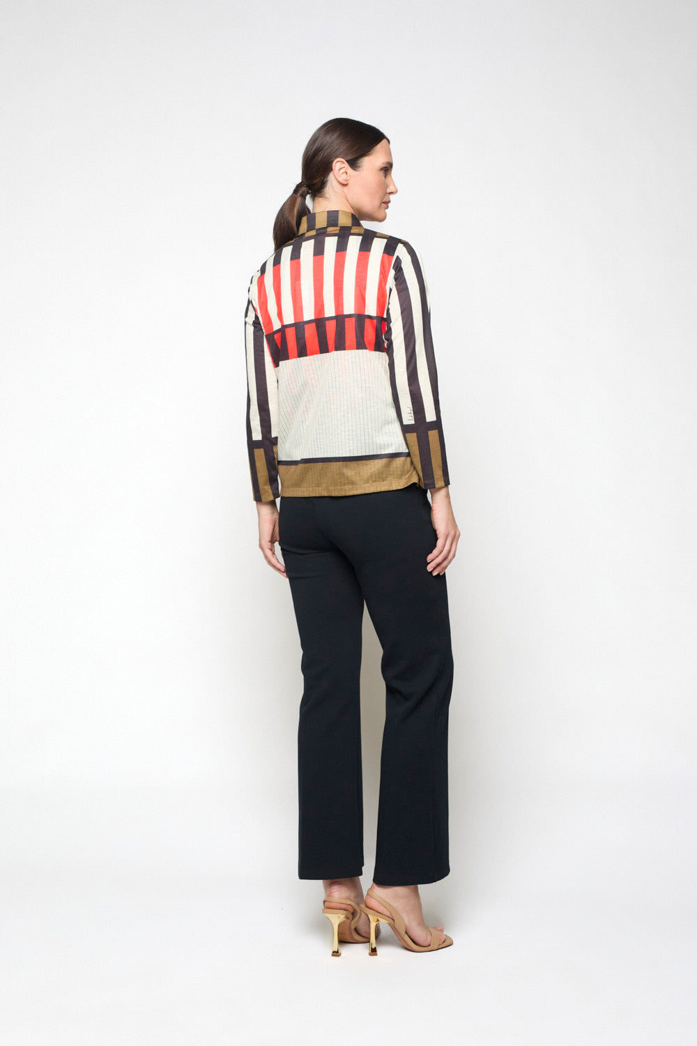 Chaqueta Mosaico Print Beige