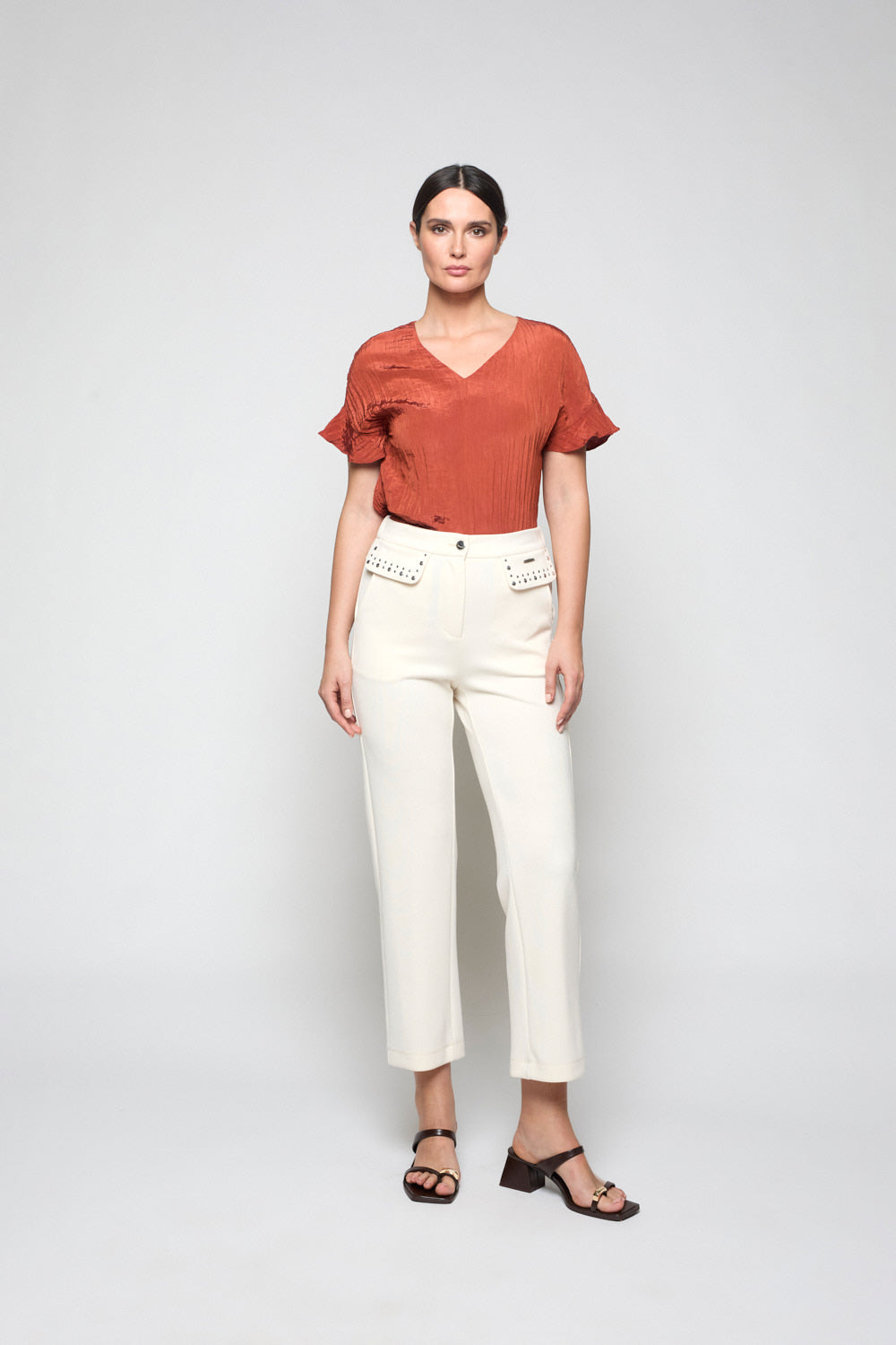 Pantalón Punto Lobelia Crudo