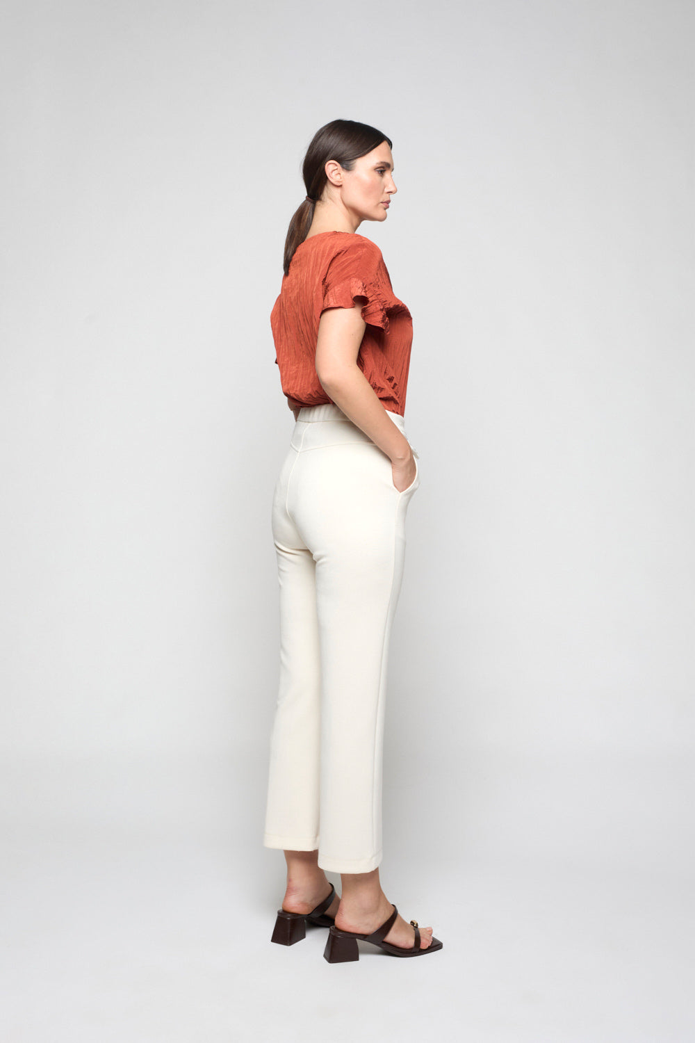 Pantalón Punto Lobelia Crudo