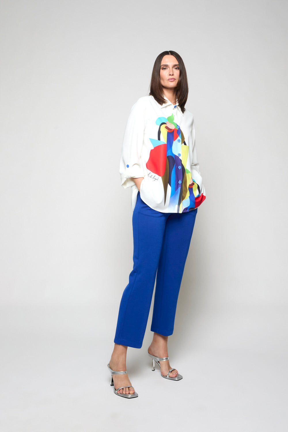 Pantalón Punto Lobelia Azul