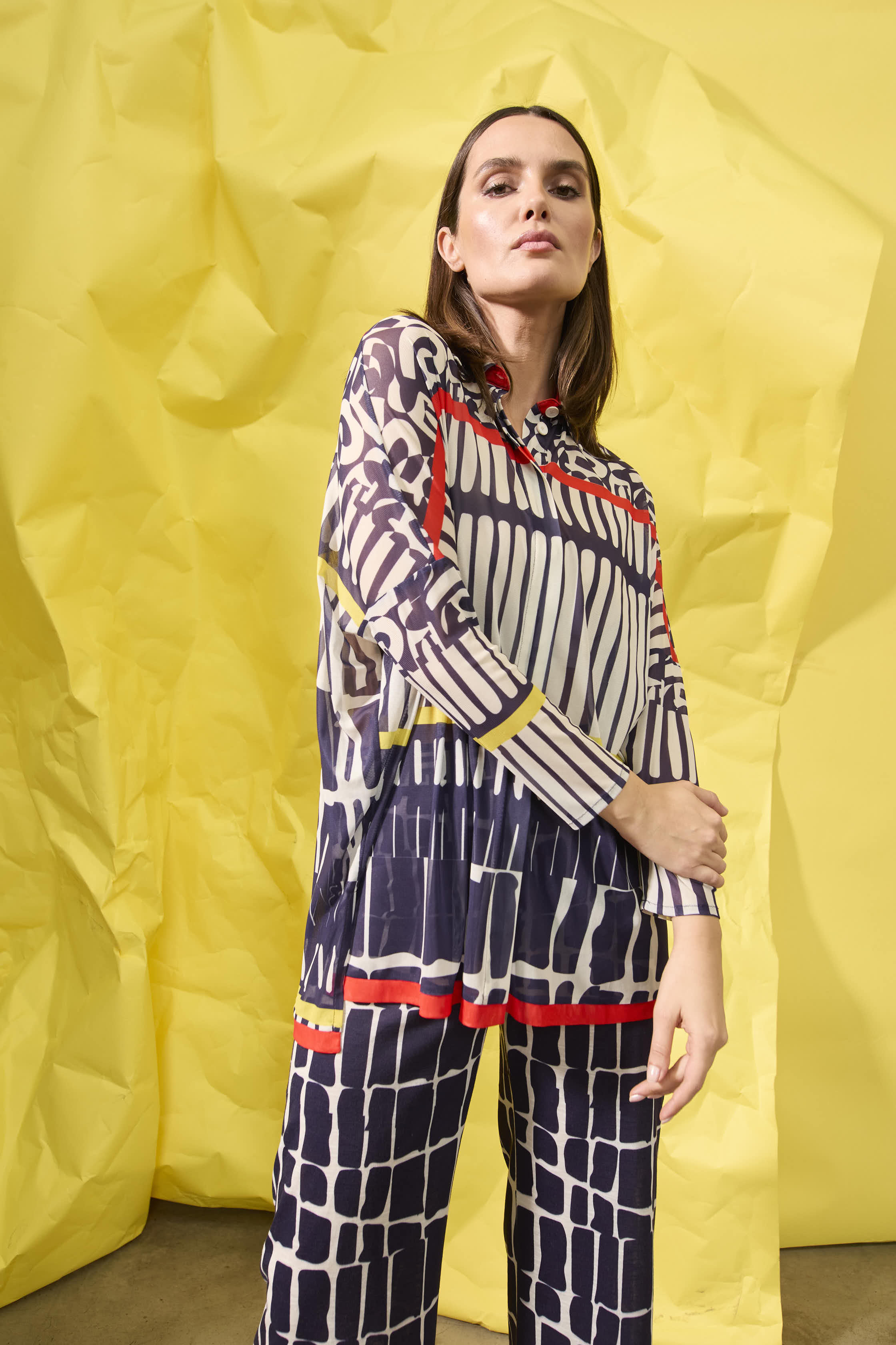 Camisola Muscaris Print Azul