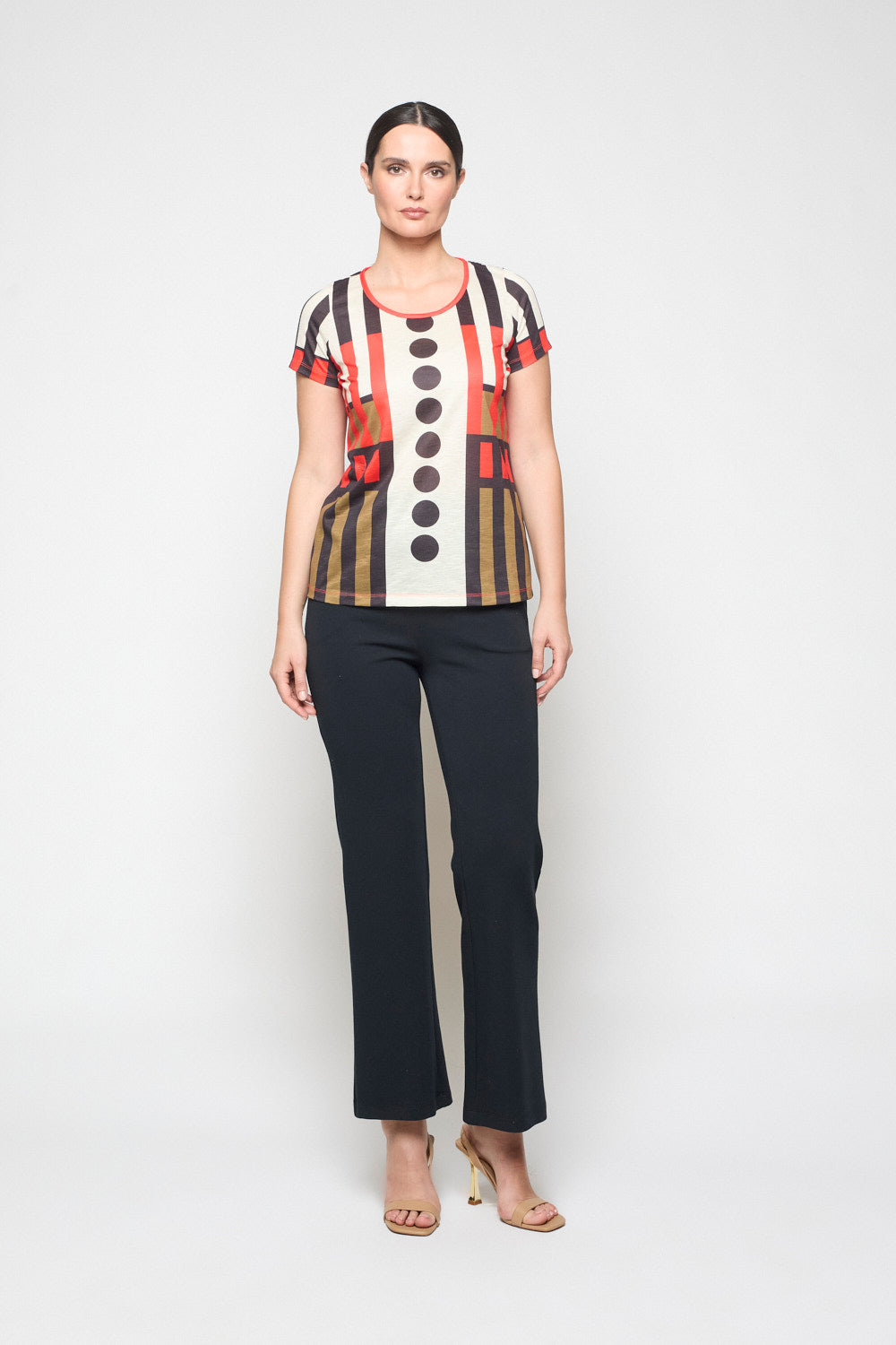 Camiseta Mosaico Print Camel