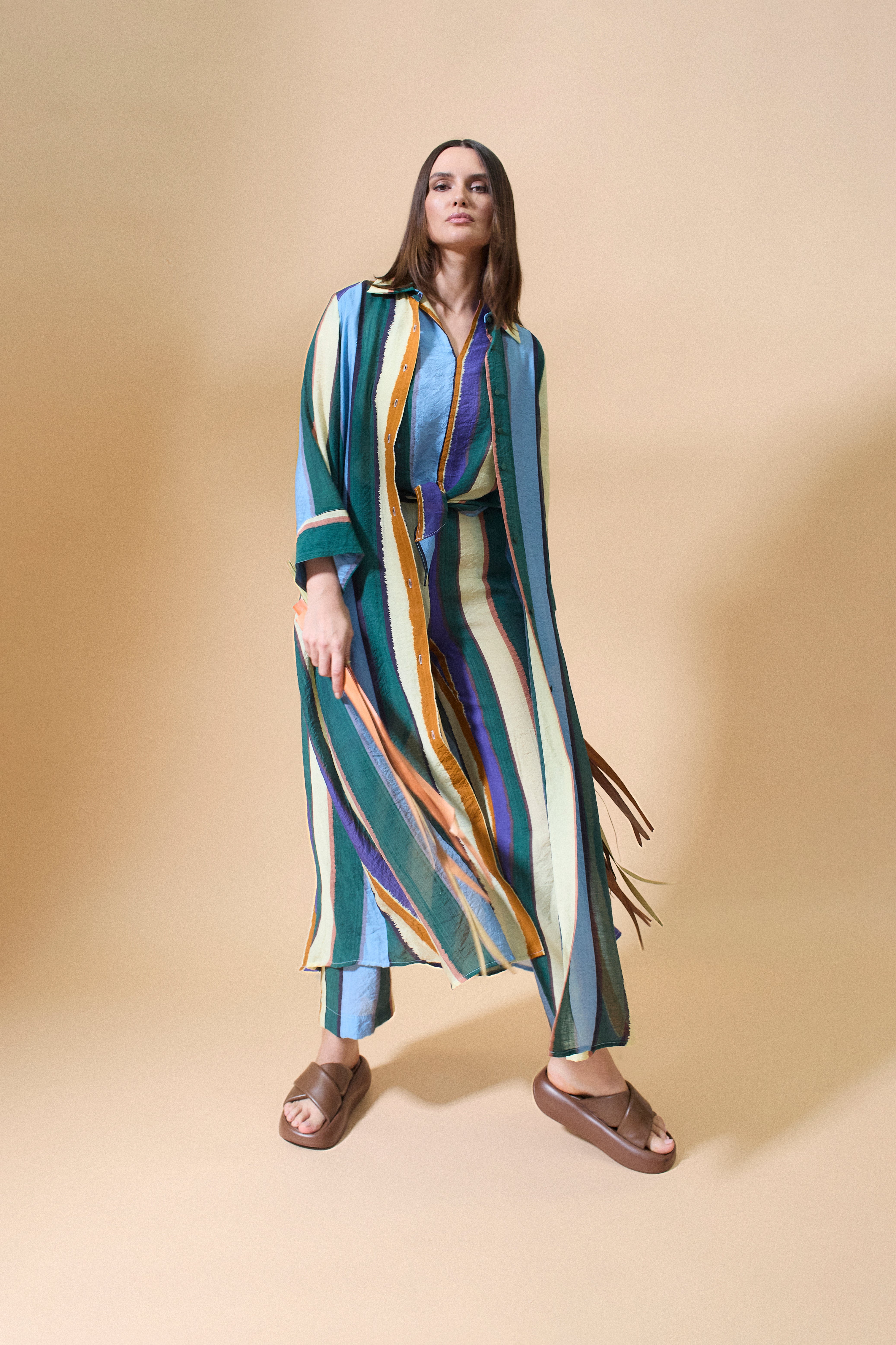 Vestido Rayas Lilian Multicolor