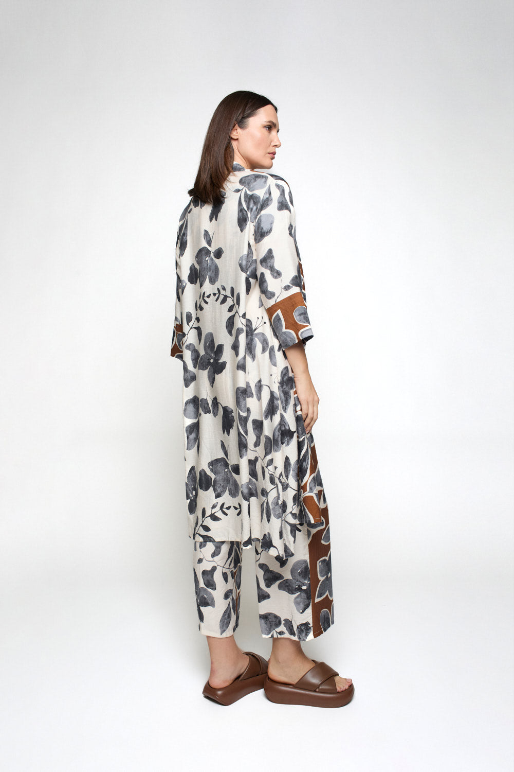 Vestido Atena Flores Bicolor