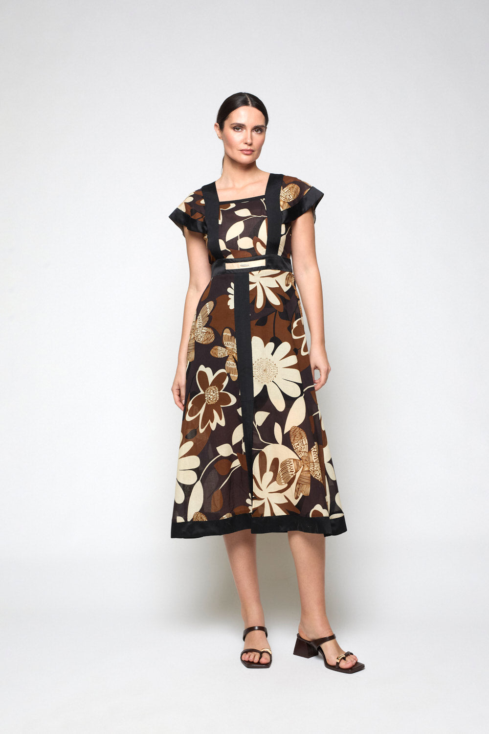 Vestido Dalia Marrón