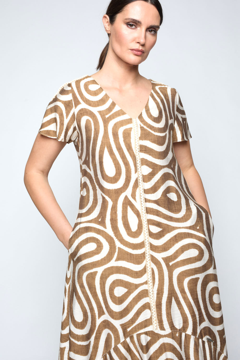 Vestido Ekilore Camel