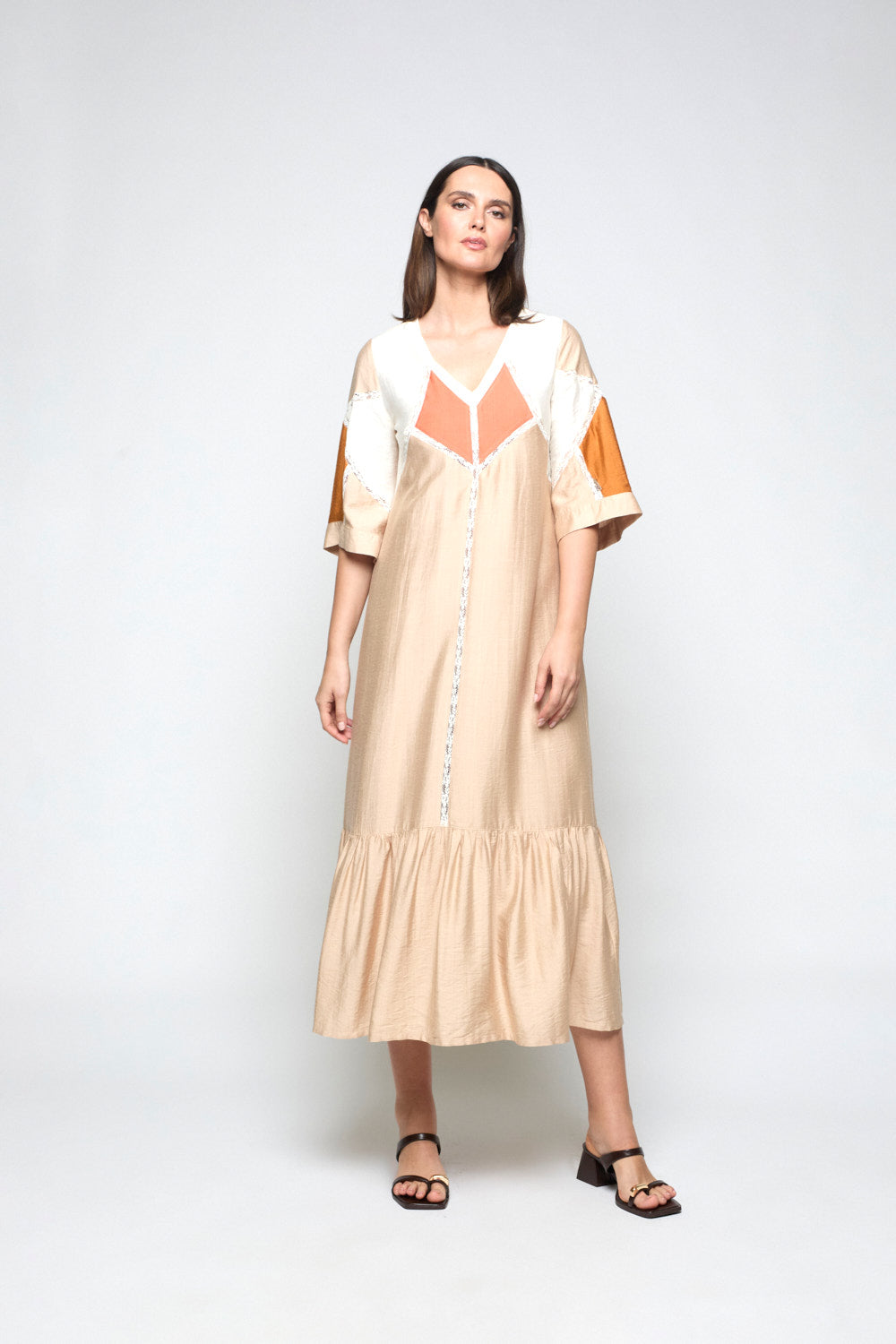 Vestido Romántico Tulipa Topo