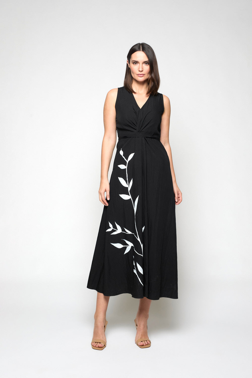 Vestido Mitxoleta Flor Negro