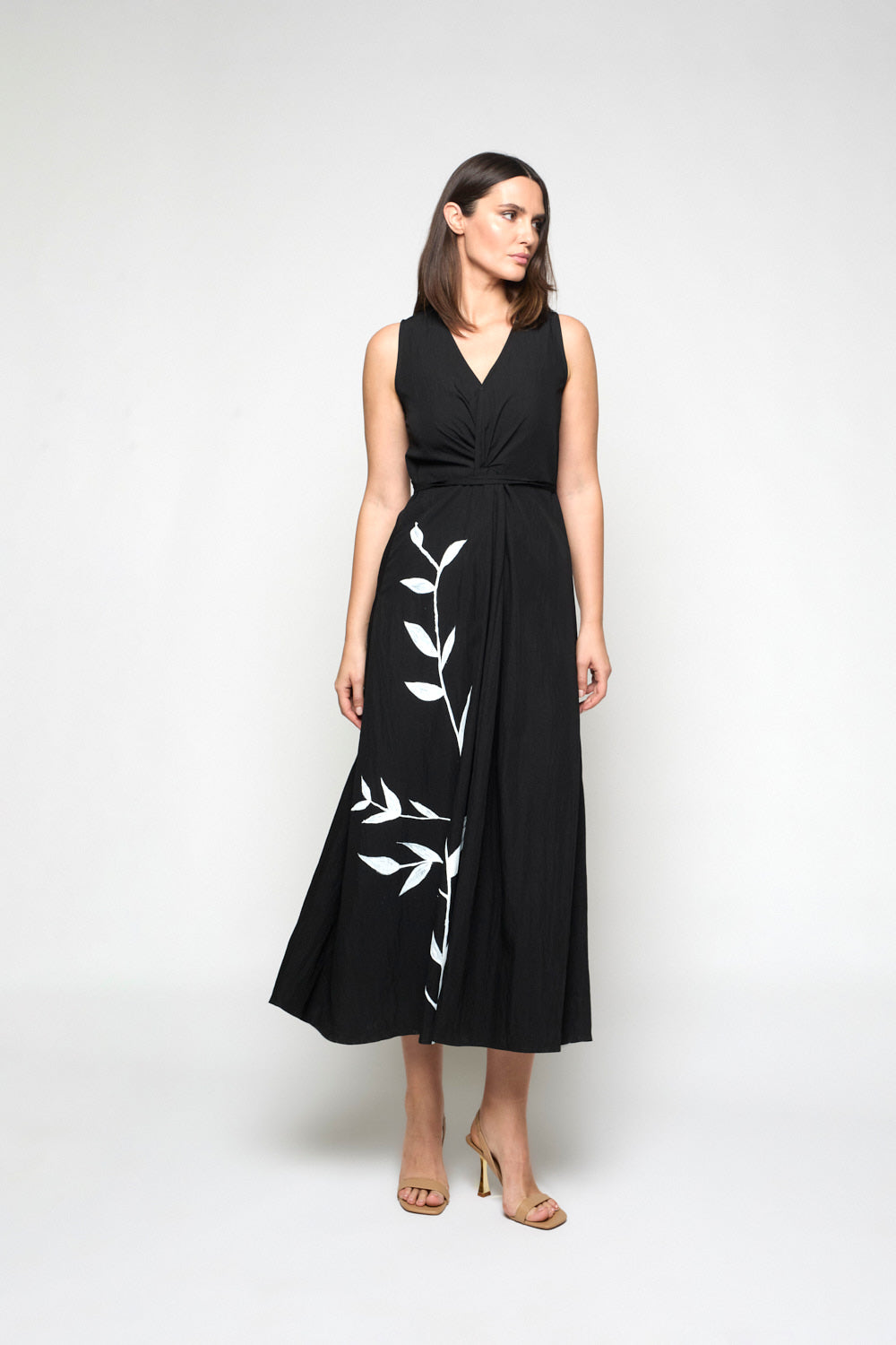 Vestido Mitxoleta Flor Negro