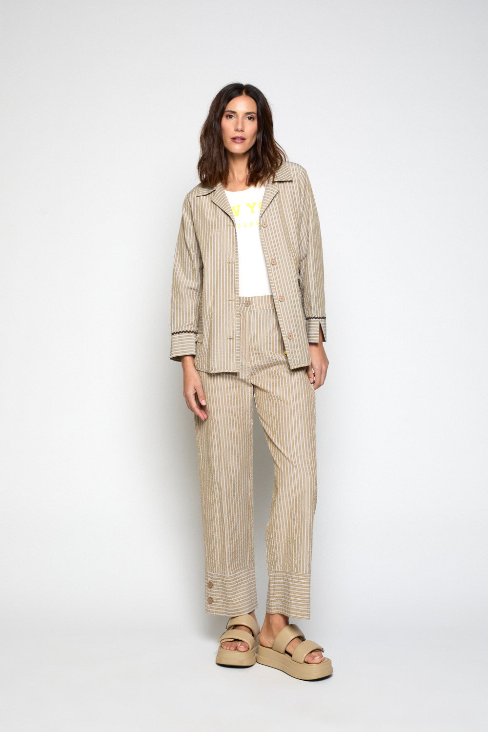 Chaqueta Camisa Lua Camel