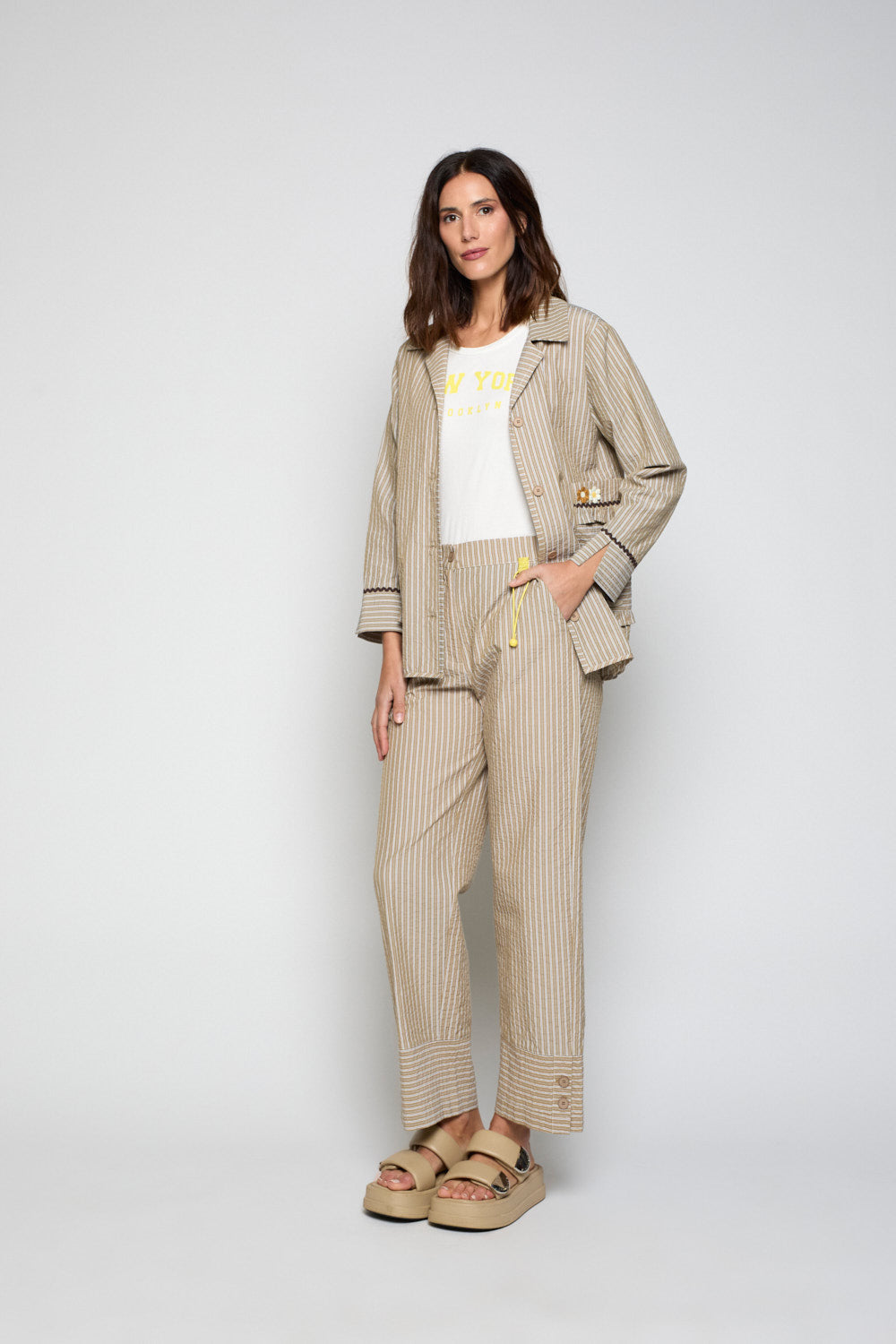 Chaqueta Camisa Lua Camel