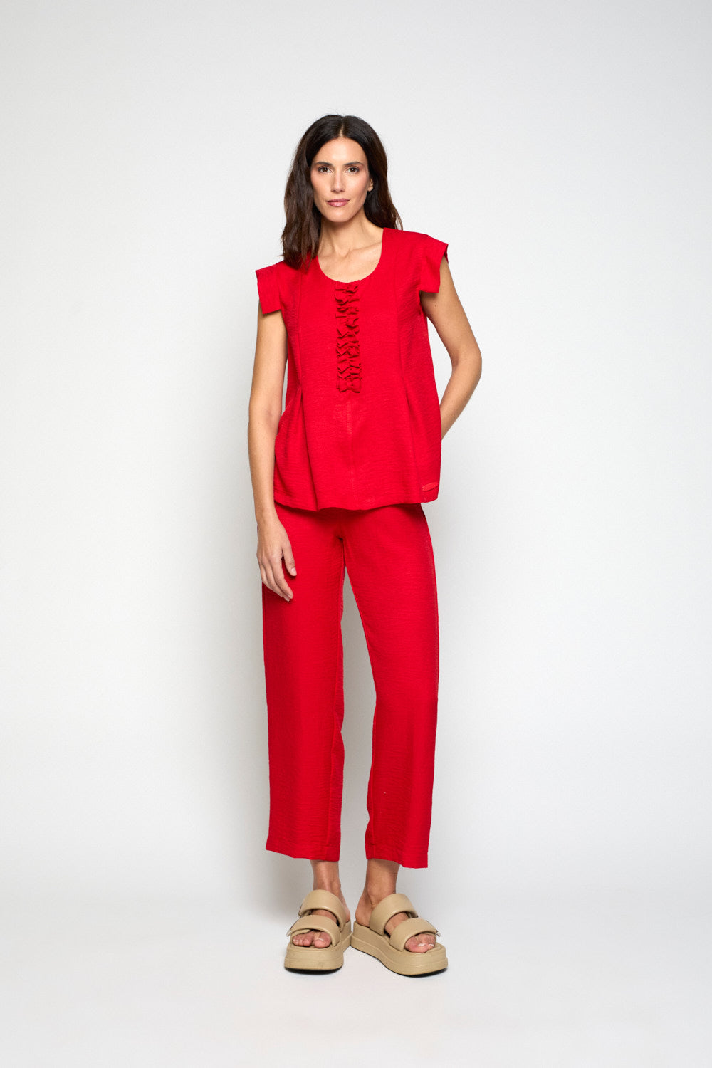 Blusón Dion Volante Rojo