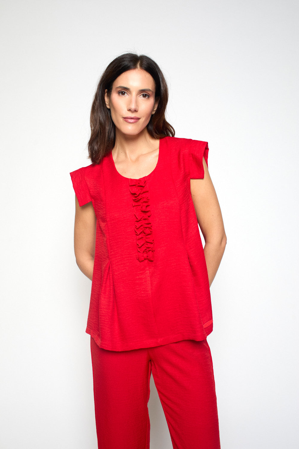 Blusón Dion Volante Rojo