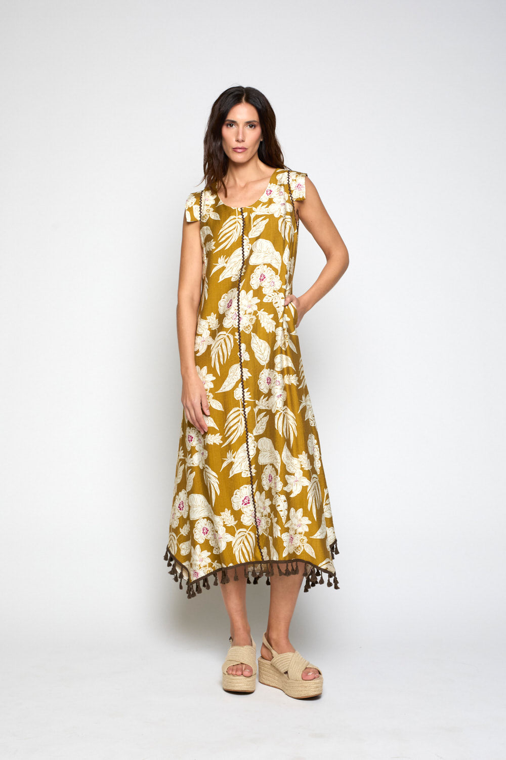 Vestido Gaia Camel