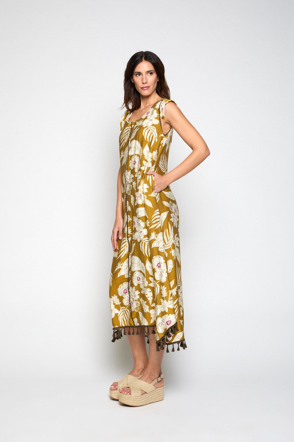 Vestido Gaia Camel