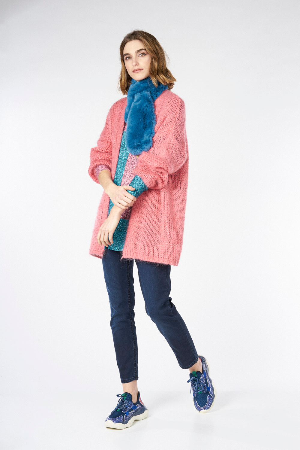 CHAQUETA PUNTO Rosa