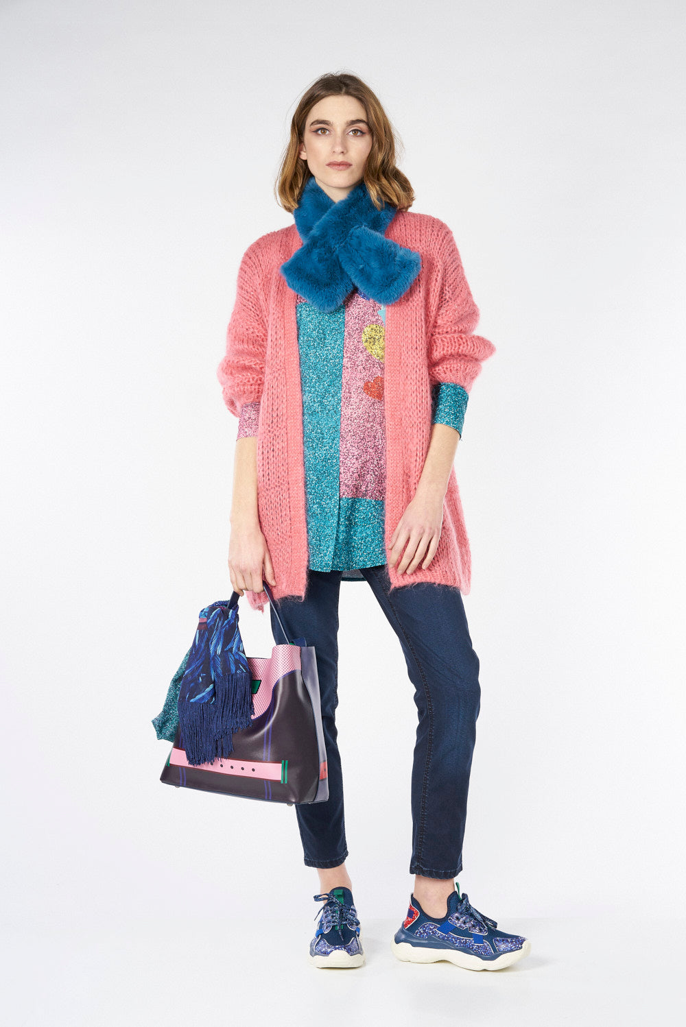 CHAQUETA PUNTO Rosa