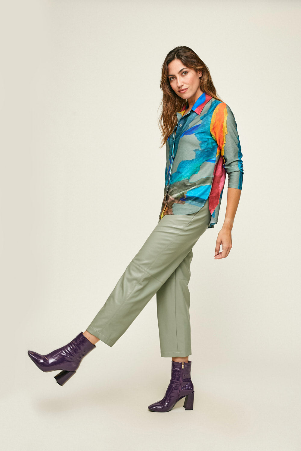 PANTALON CUERO OPALO Aguamar