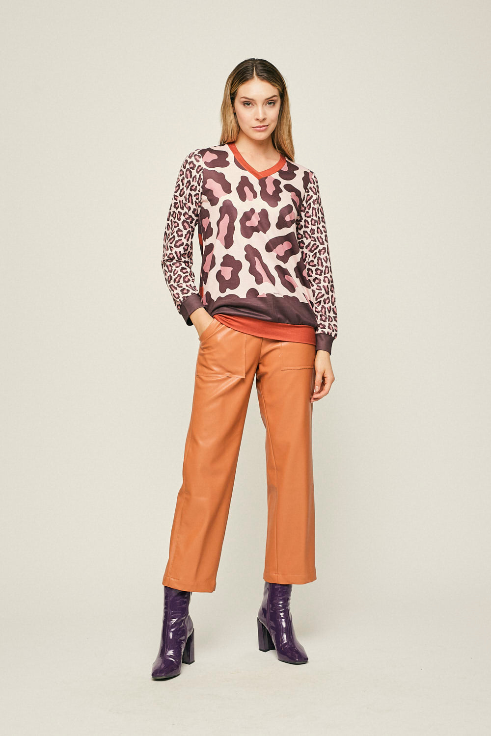 PANTALON DEMETRA Marrón
