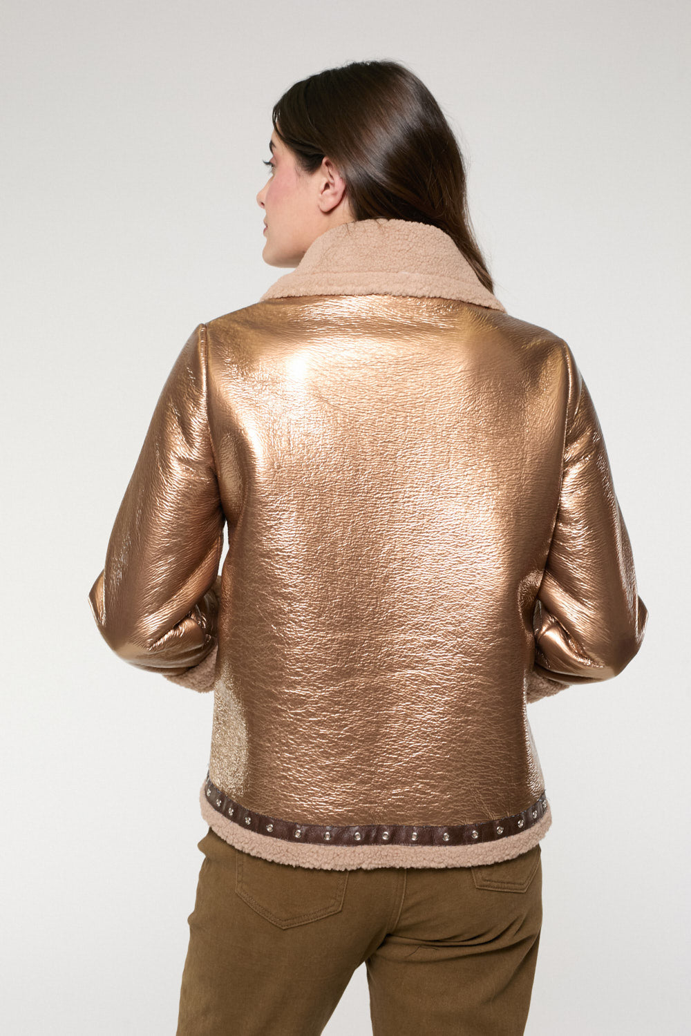 Chaqueta Pelo Micaela Dorado