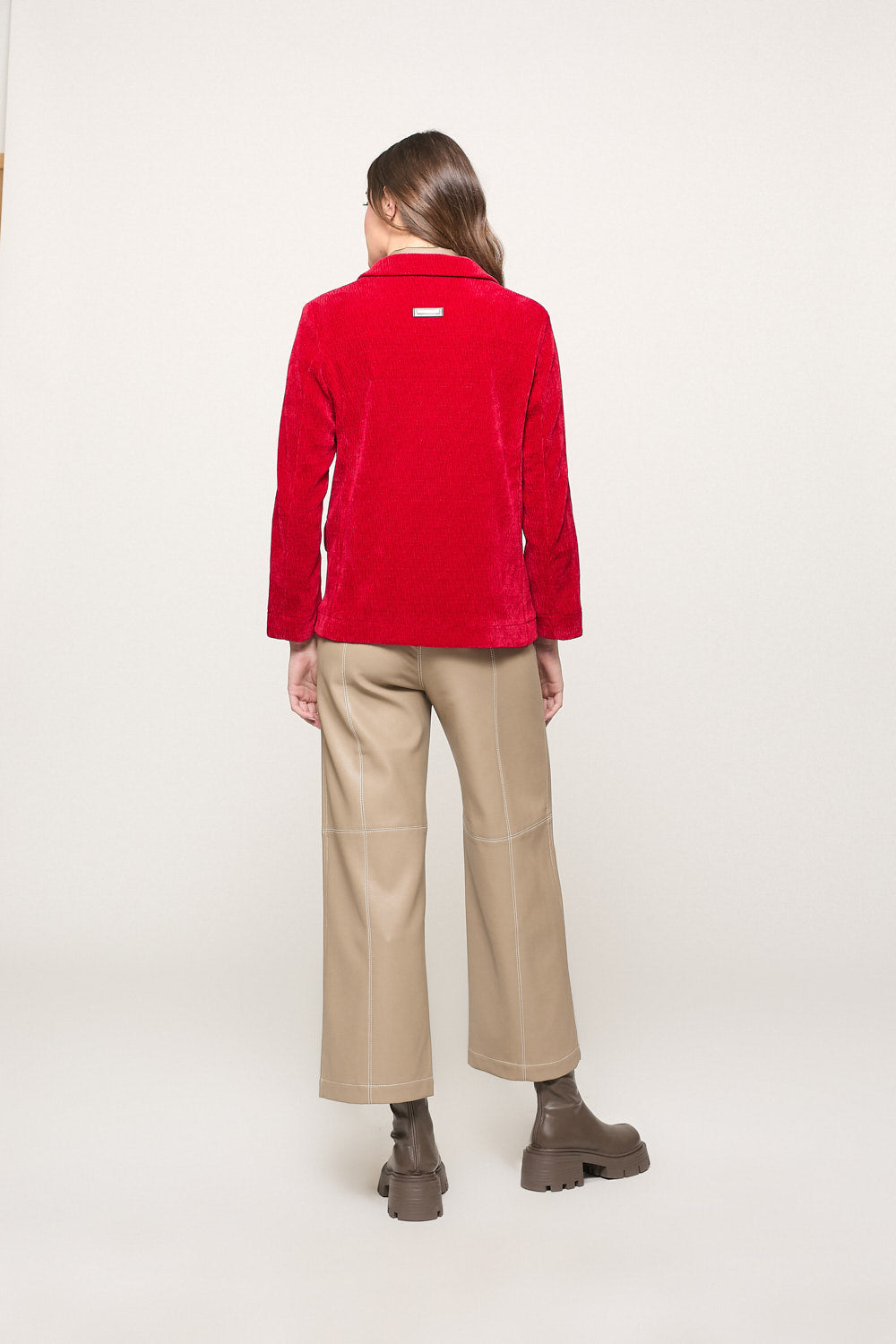Chaqueta Terciopelo Lucía Rojo