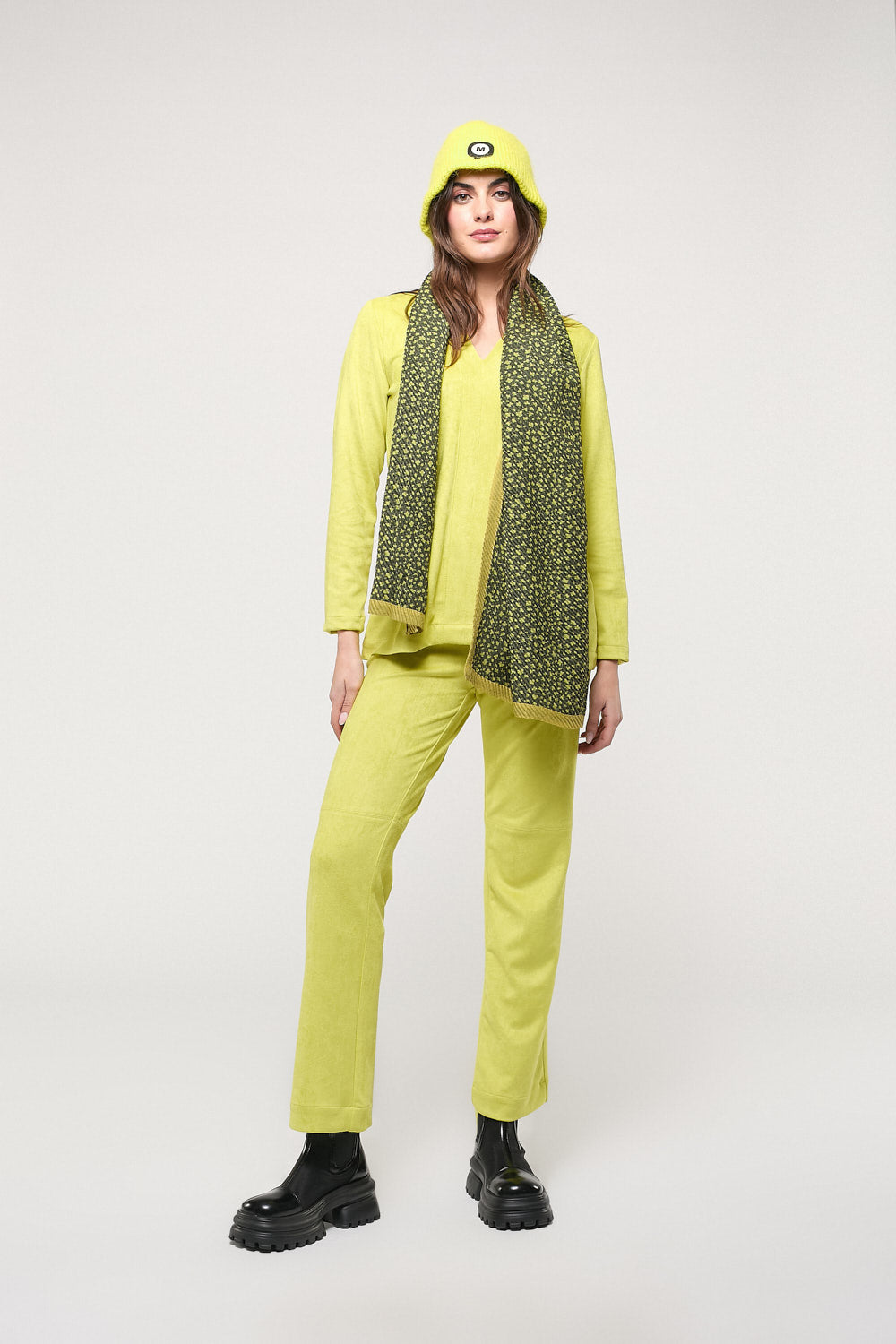 Pantalón Ancho Carmela Pistacho