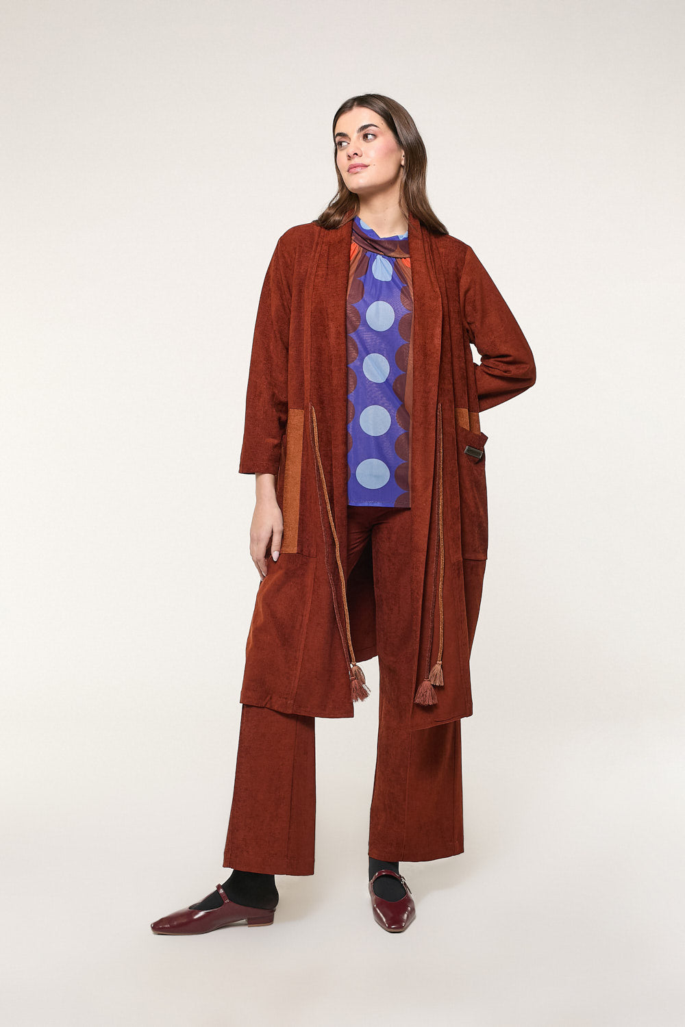 Pantalón Ancho Rafaela Marrón