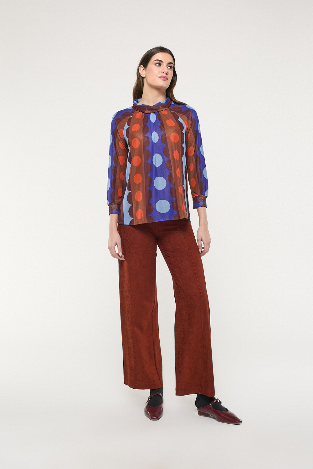 Pantalón Ancho Rafaela Marrón