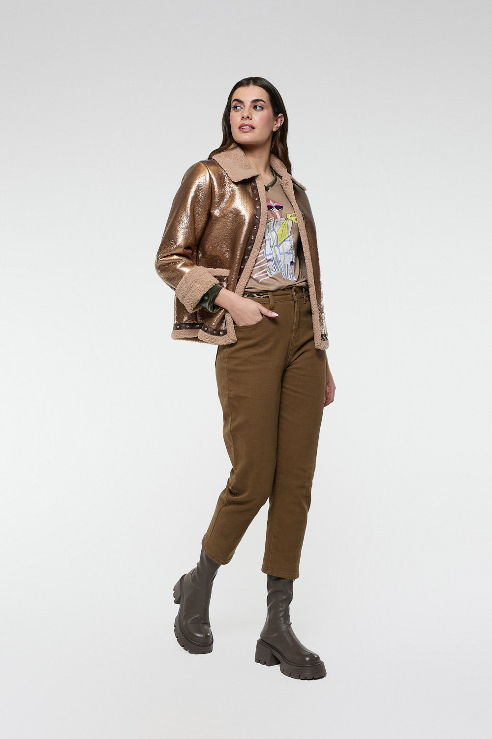 Pantalón Sport Gomas Camel